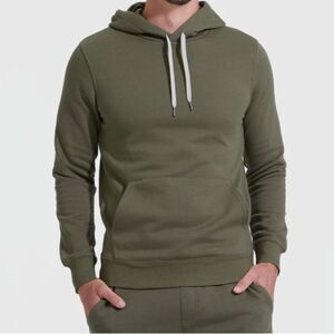 True classic Military Green Fleece French Terry  Hoodie size L NWT in packaging